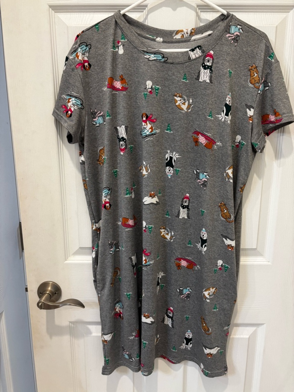 5/$25 Joyspun Winter Dog/Cat Nightgown Pajamas